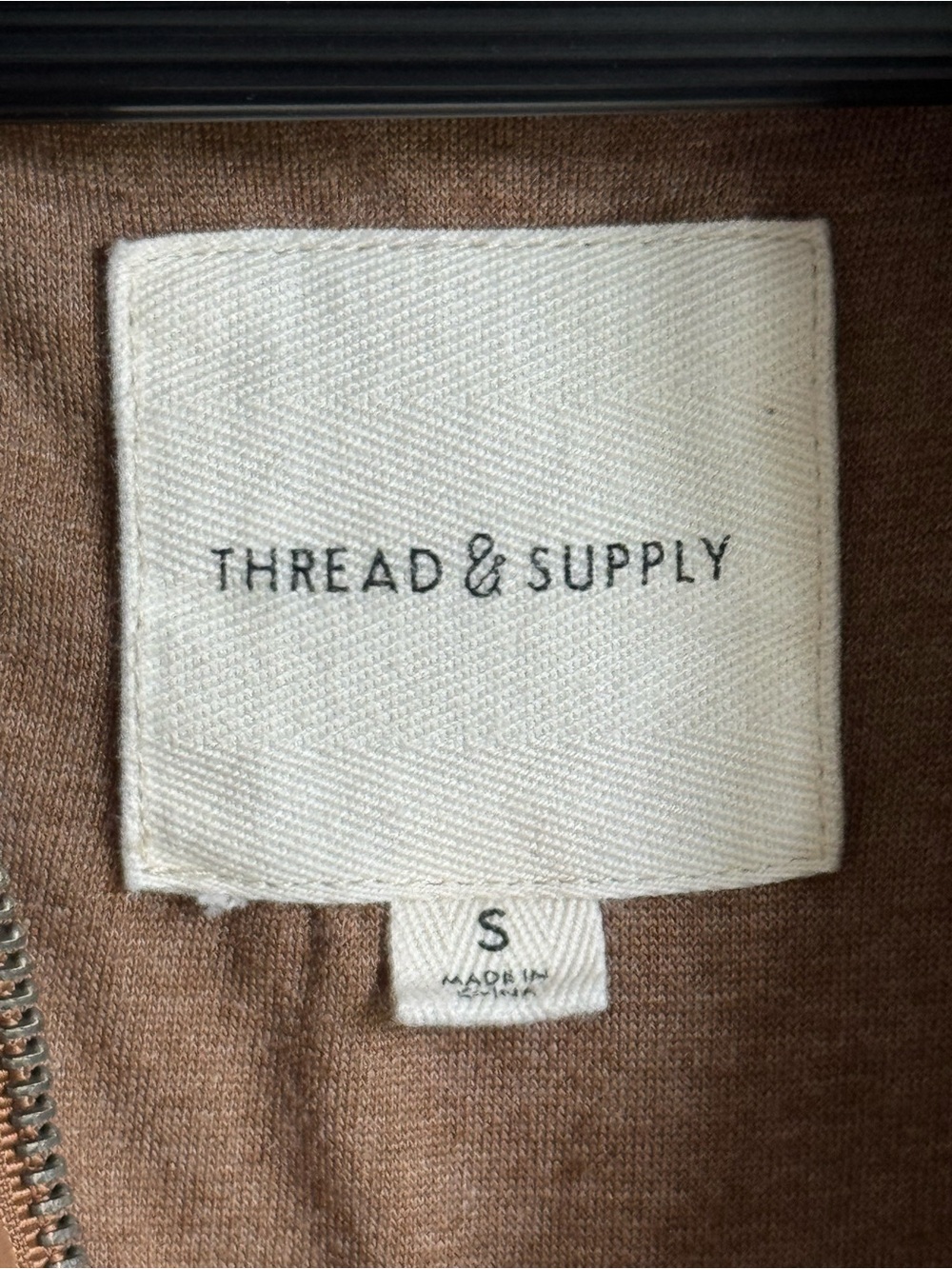 Thread & Supply Brown Jacket with Branded Label - Picture 2 of 3